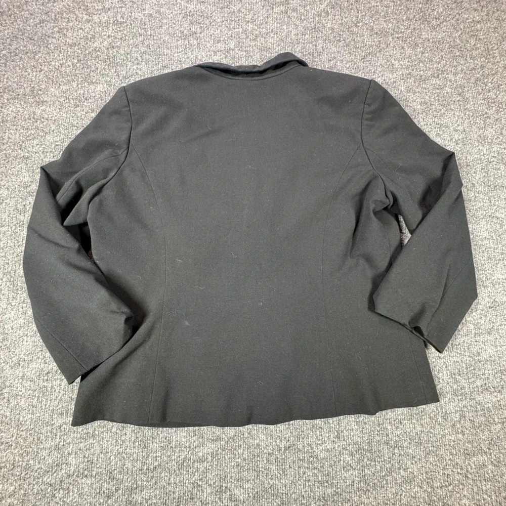 212 Collection Blazer Womens 16‎ Black Two Button Career Suit Jacket
